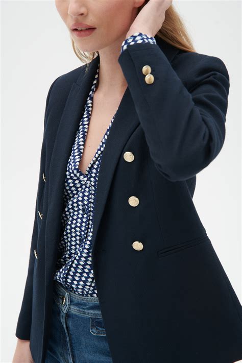 blazer bleu marine femme burberry|Women's Burberry Designer Blazers & Jackets .